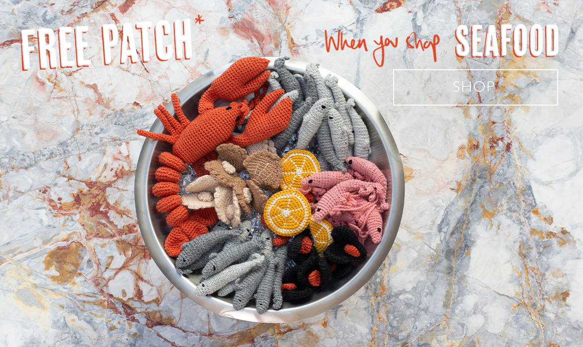 Free patch seafood crochet patterns gourmet
